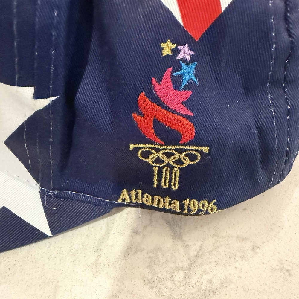 Vintage 1996 Atlanta Olympics Australia Flag Snapback Baseball Cap Hat Rare